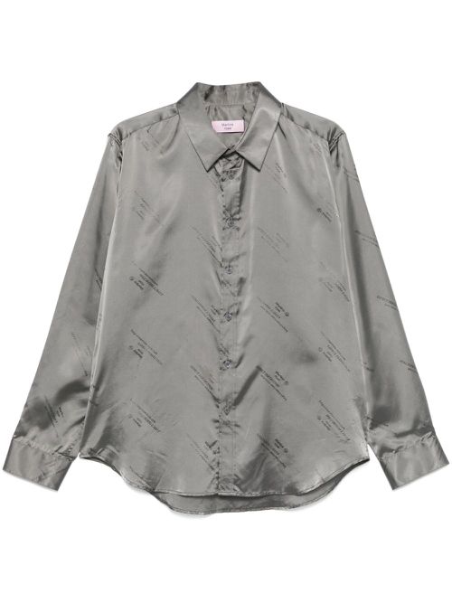 Logo-jacquard shirt - Silver