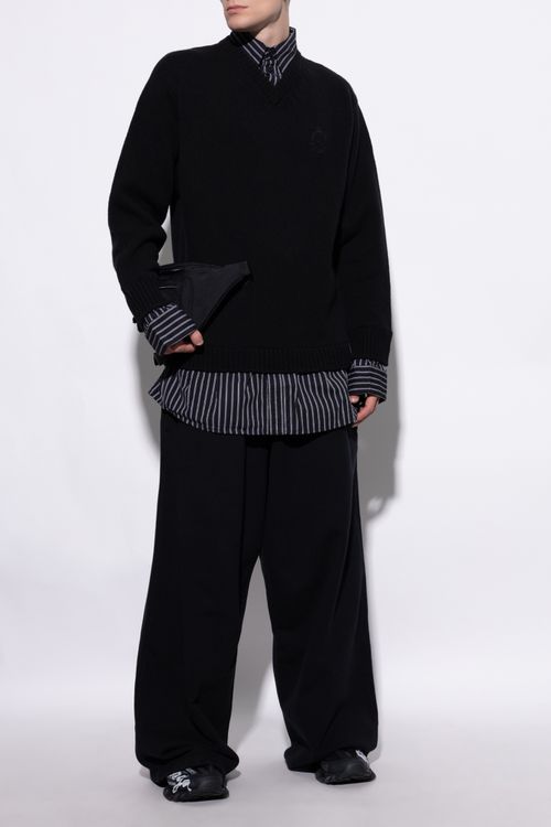 V-neck Sweater, Men's, Black