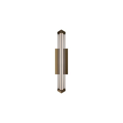 Aged Brass LED Wall Sconce from the Boulevard Collection