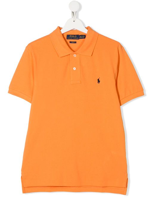 Pony logo polo shirt - Orange
