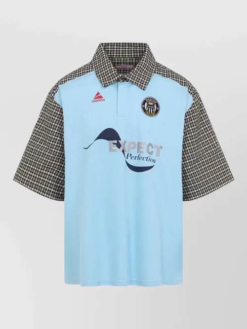 Martine Rose - short sleeve polo shirt graphic print