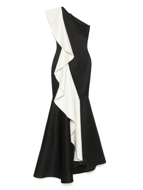 One-shoulder mermaid gown - Black