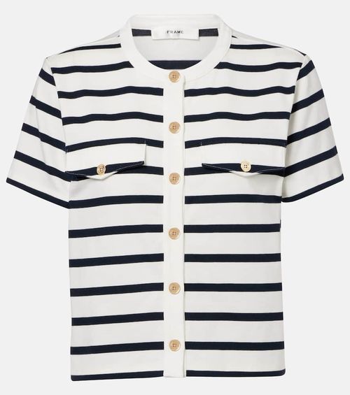 Striped cotton top