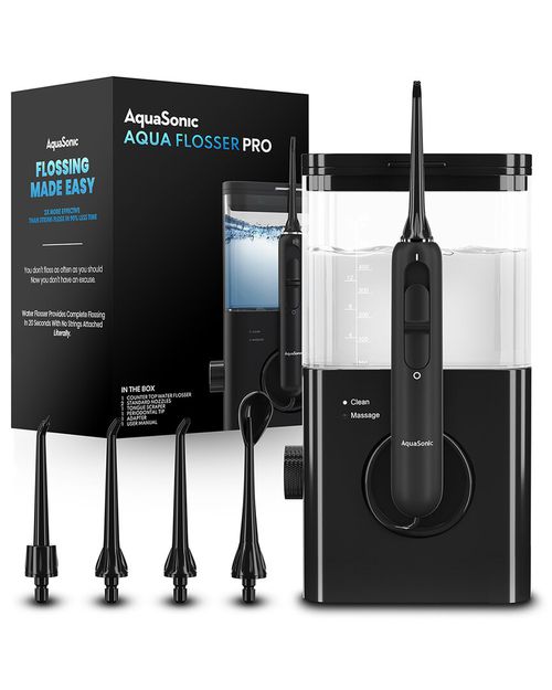 Aquasonic Aqua Flosser Pro Professional Water Flosser With Large Capacity  Reservoir