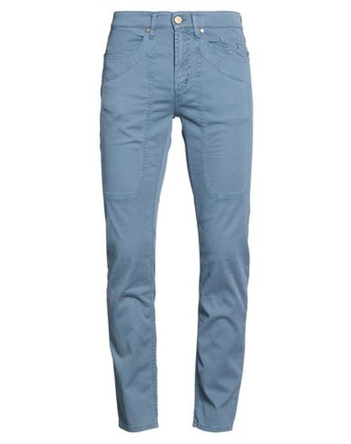 Man Pants Light blue Size 32 Cotton, Lyocell, Elastane