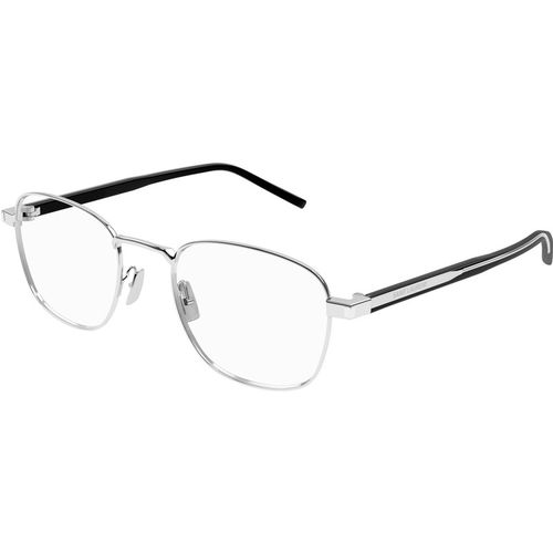 SAINT LAURENT Unisex SL 699 002 Optical frames Metal Silver Transparent Round