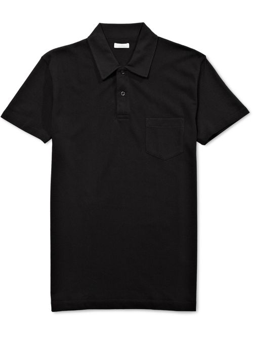 Riviera Slim-Fit Cotton-Mesh Polo Shirt