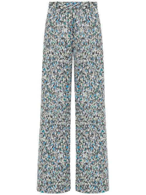 Foam straight-leg trousers - Blue