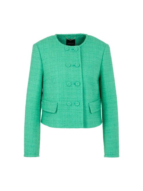Marc Cain Cotton blend couture jacket, green, 36 N
