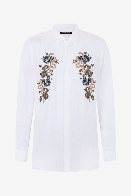 White Embroidered Shirt