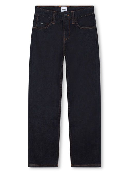Mid-rise straight-leg jeans - Blue