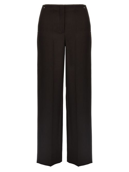 Virgin Wool Trousers — Purple