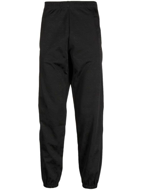 Jacquard logo track trousers - Black
