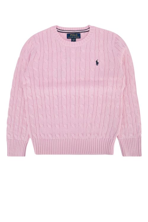 Kids Pink Crew-neck Sweater