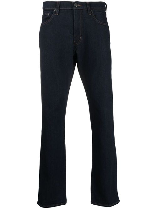 Mid-rise straight-leg jeans - Blue