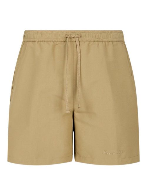 Elasticated-waist shorts - Neutrals