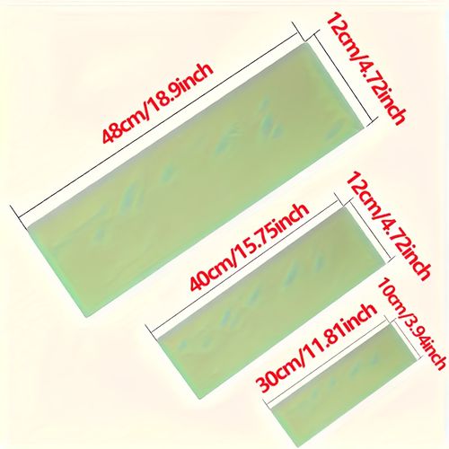 TEMU Durable Green Plastic Auto Body Filler Scraper - Putty, Glass & Caulk Removal | Decor & Wall Sanding Tool | Manual, Battery-free Operation