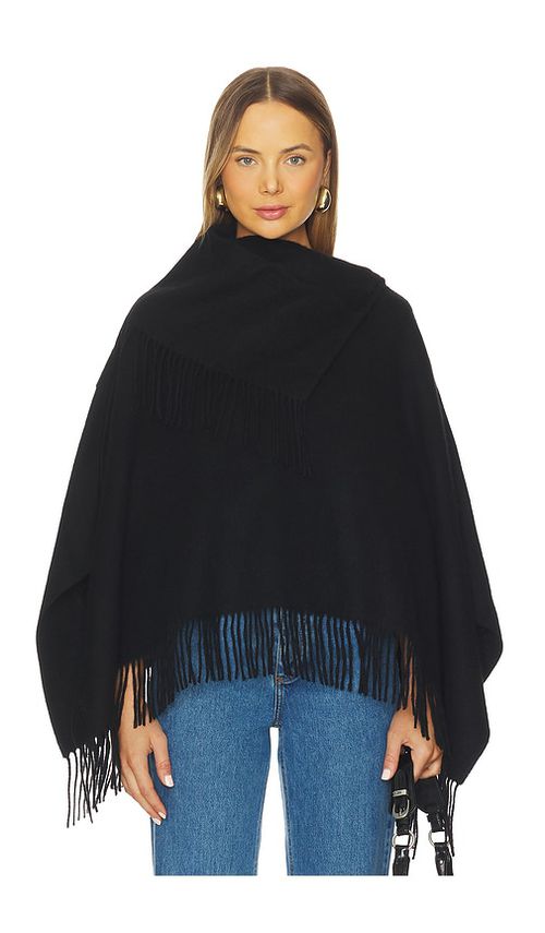 By Malene Birger Turtma Poncho in Black