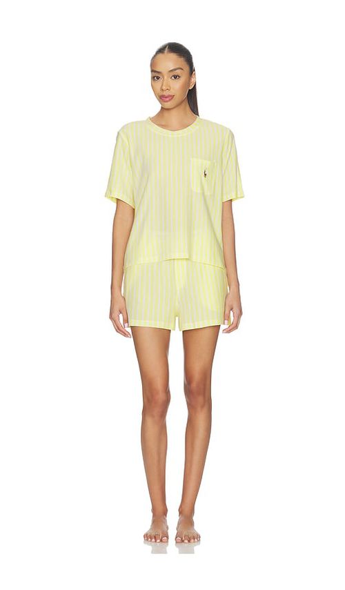 Polo Ralph Lauren Intimates Short Sleeve Short Set in Yellow. - S also in XXS, XS