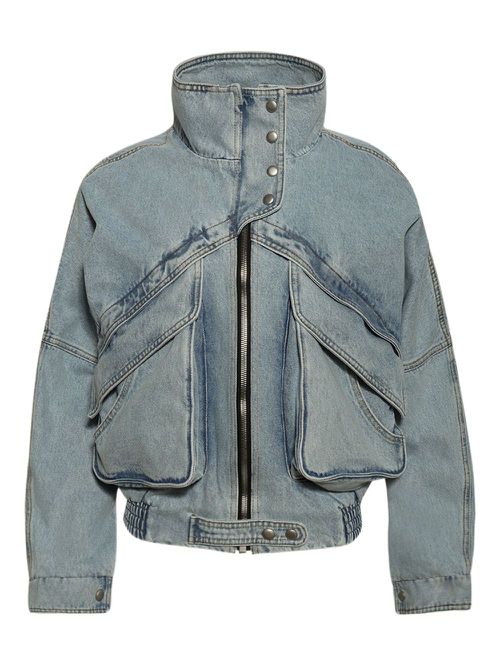 Zip-up denim jacket - Blue