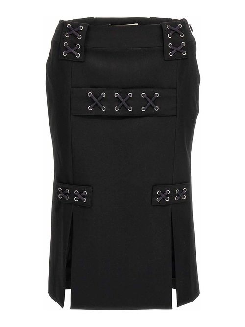 Lace-up skirt