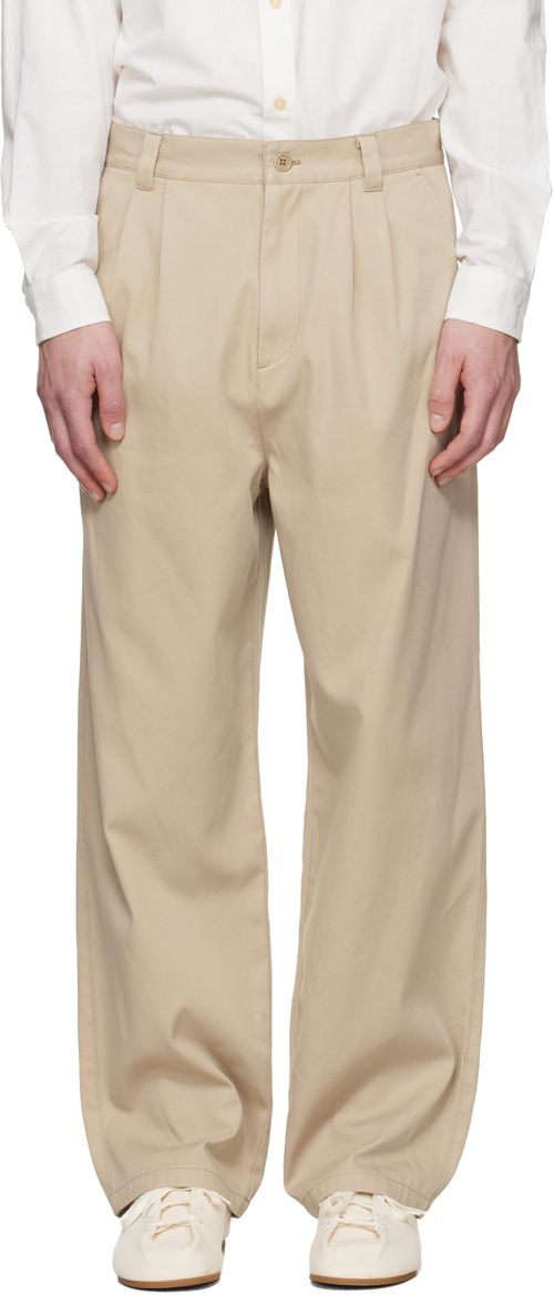 Beige Ricky Trousers