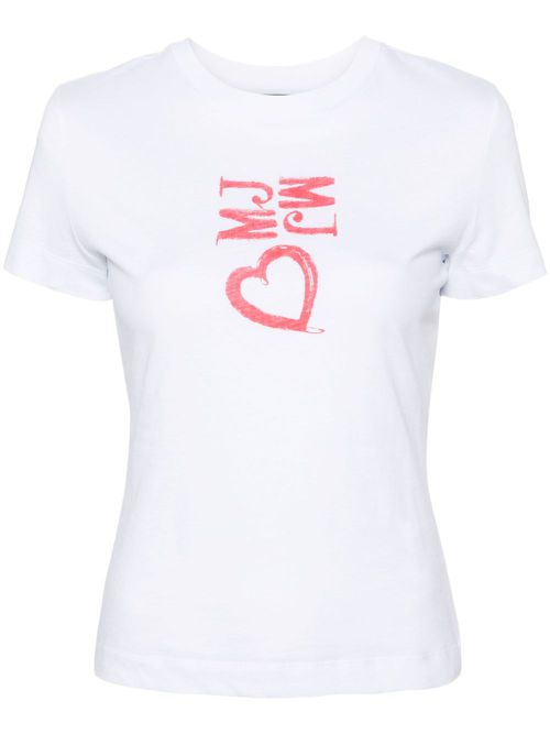 Logo-print cotton T-shirt - White