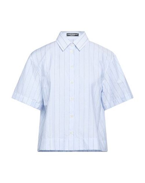 Woman Shirt Sky blue Size 6 Cotton
