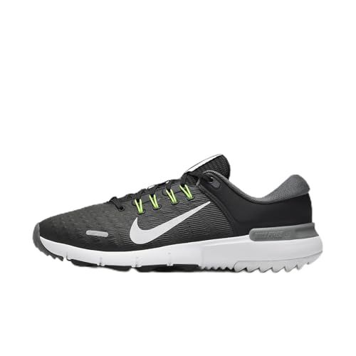 Nike Free Golf NN Golf Shoes (Wide) (FQ7875-001, Black/Iron Grey/Volt/White)