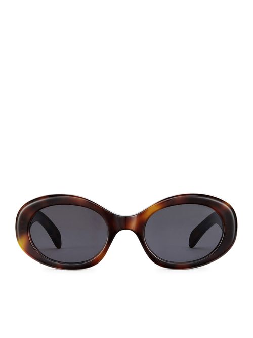 Triomphe 01 Sunglasses In Blonde Havana Acetate