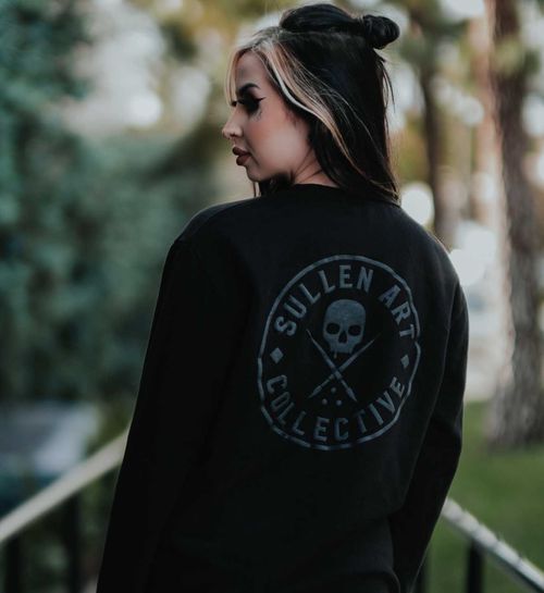 Ever Badge Crew Pullover - Jet Black, JET BLACK