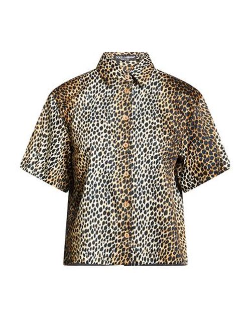 Woman Shirt Beige Size 2 Cotton, Viscose, Polyester