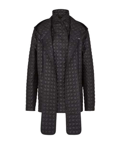 Black quilted nylon jacket