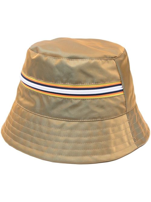 Zip-detail bucket hat - Gold