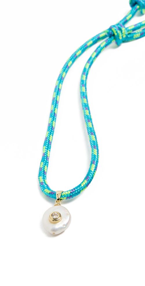 Blue Paracord Necklace Blue One Size