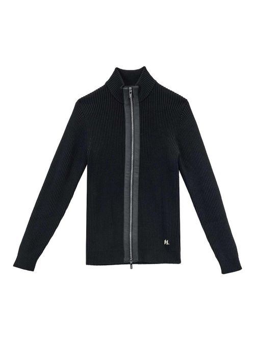 Ribbed zip sweater