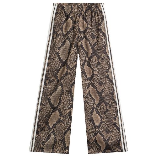 Women's Satin Wide Leg Track Pant Linen/Magic Beige