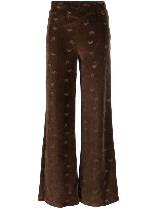 Flared track pants - Brown