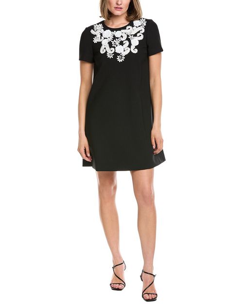 Wool-Blend Shift Dress