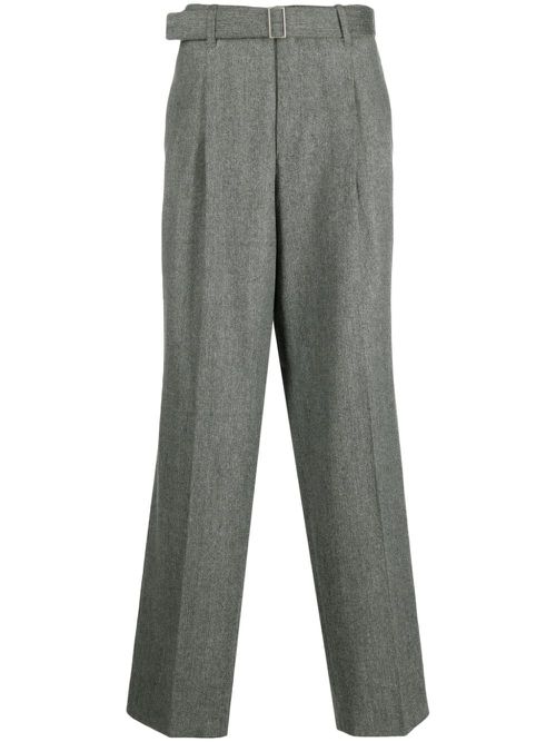 Belted tailored trousers - Grey