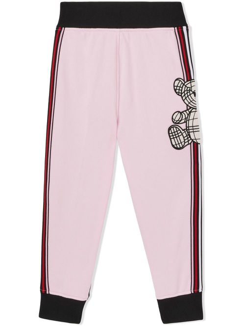 Thomas-bear print detail jogging trousers - Pink