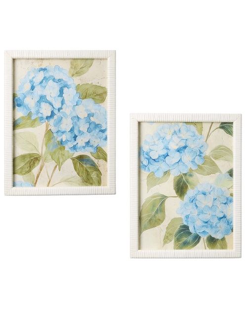 Set Of 2 Hydrangea Framed Wall Art Prints