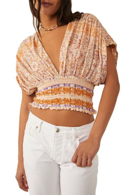 Next Vacation Top In Ivory Combo
