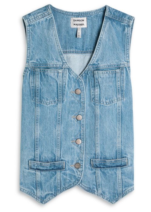 Helly Panelled Denim Gilet