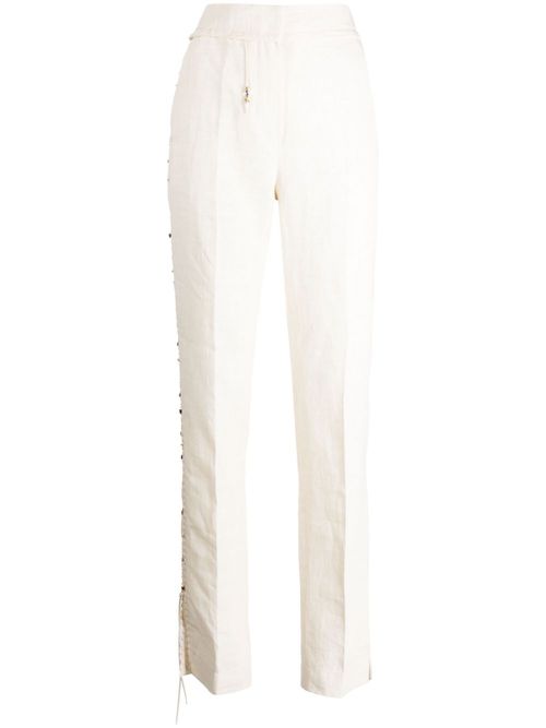 Le Pantalon Tibau Brodé tailored trousers - White