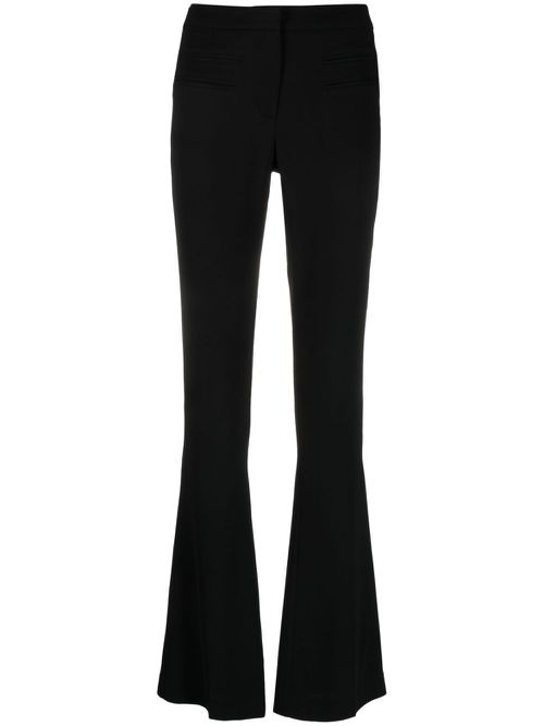 Stretch flared trousers - Black