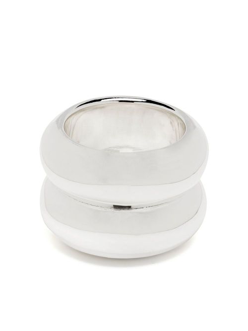 Breve double-brand ring - Silver