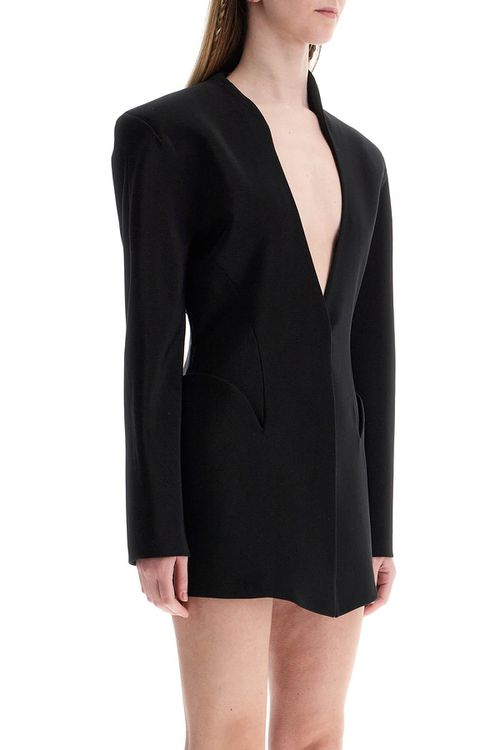 Short V Neck Jacket With Contemporary Design