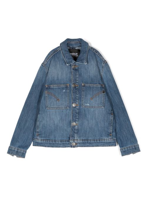 Chest-pockets denim jacket - Blue