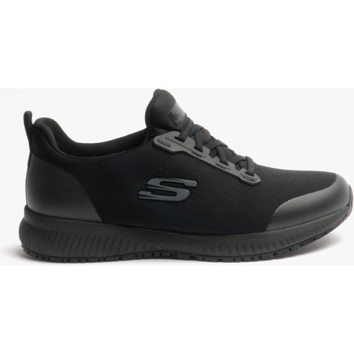 Skechers Work 77222wec Squad Wide Fit Sr Womens Occupational Trainers Black - 10 Wide Fit UK Shoe